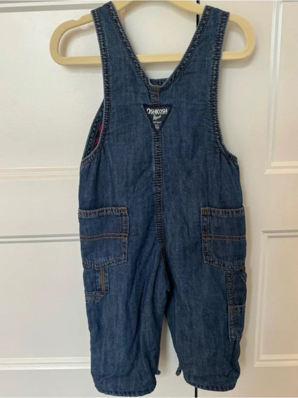 NWOT Bundle of OshKosh B'gosh Denim Kid’s Overalls- 9m and 18m